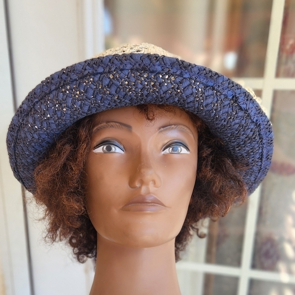 Anthropologie PINS AND NEEDLES Crochet & Straw Hat - Picture 7 of 7
